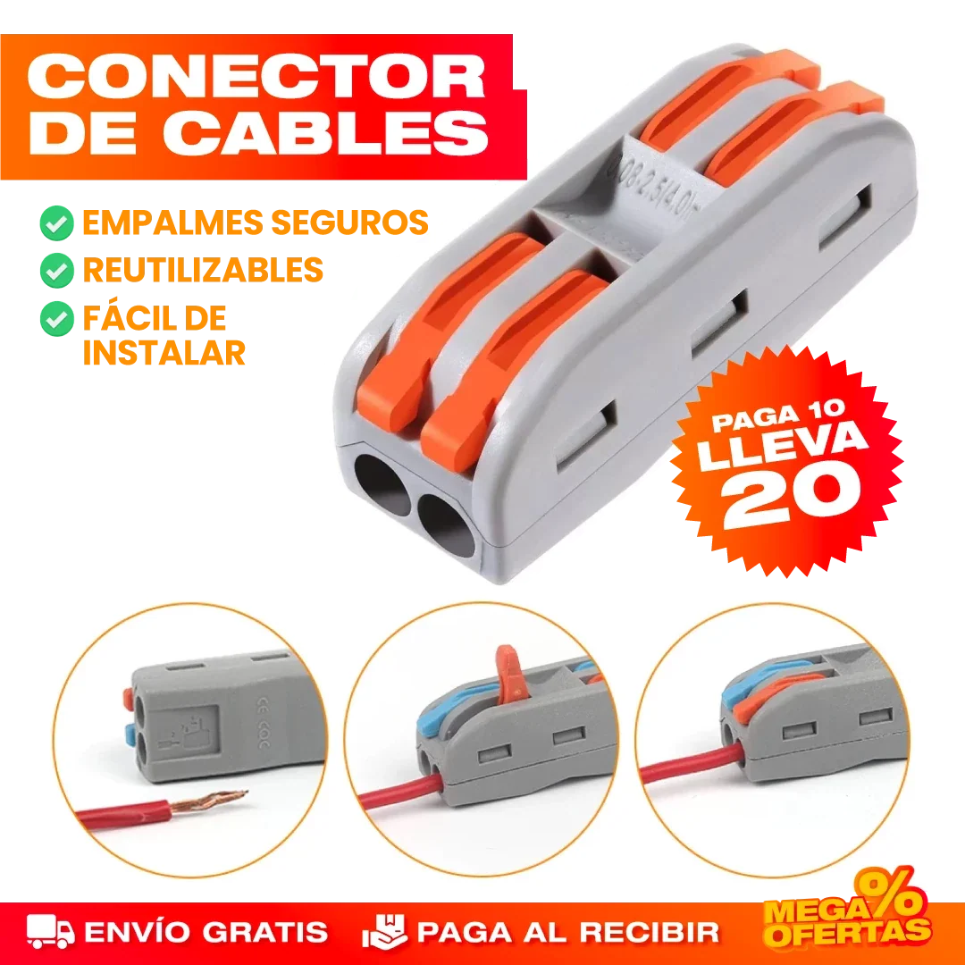 PROMO PACK X20 CONECTORES DE CABLES
