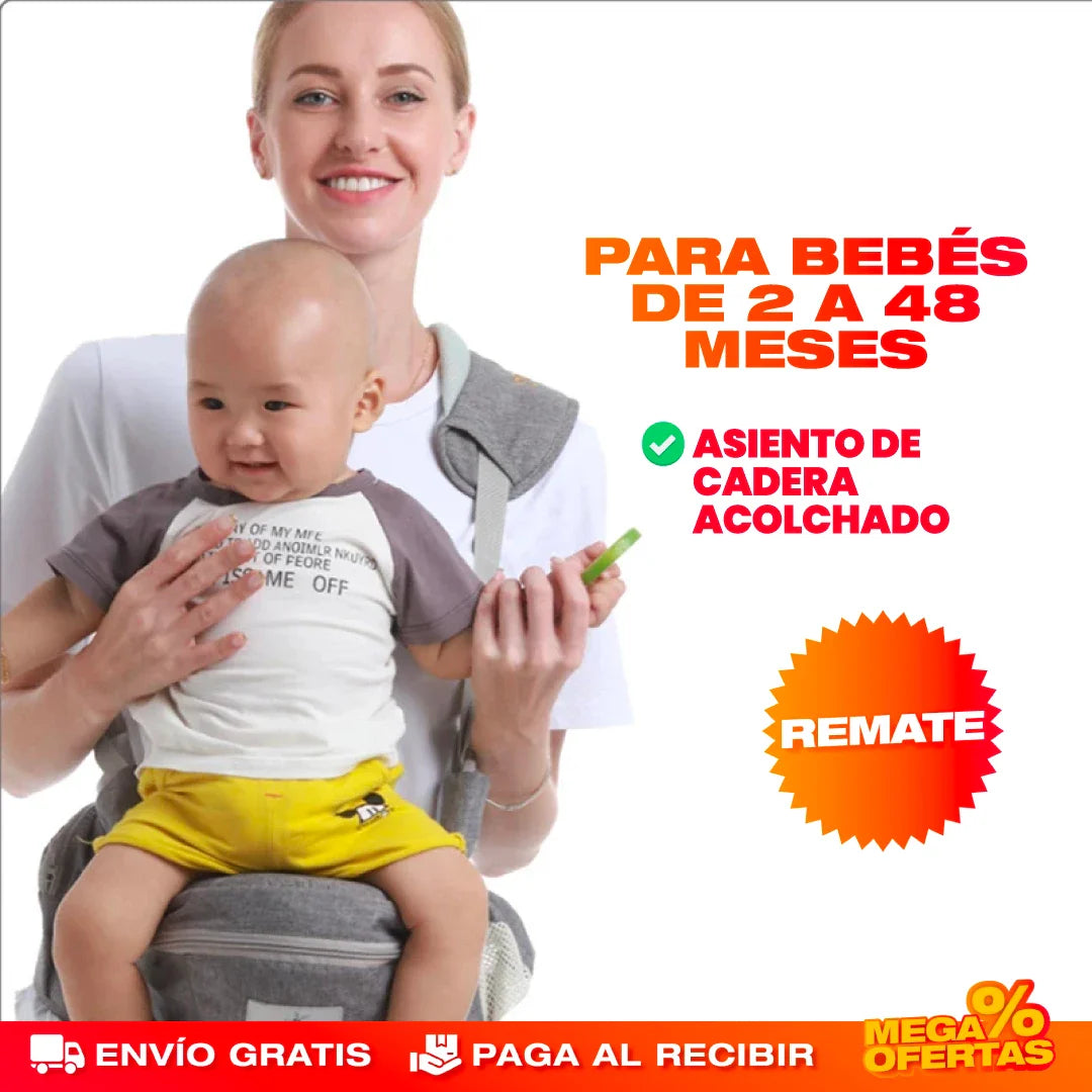 PORTABEBÉS CARGADOR CANGURO ERGONÓMICO