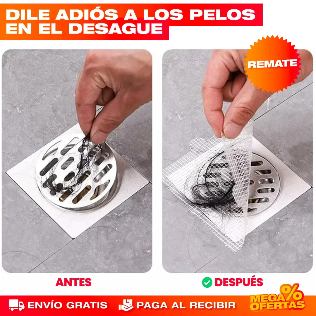 SET X 20 MALLAS FILTRO AUTOADHESIVA PARA DUCHA Y COCINA