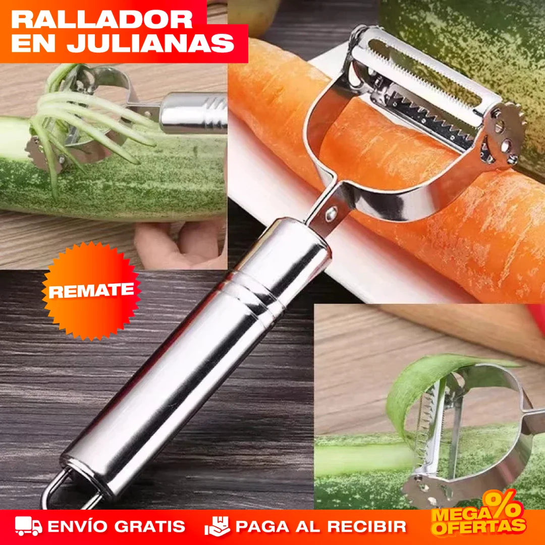 RALLADOR Y PELADOR DE VERDURAS MULTIFUNCIÓN