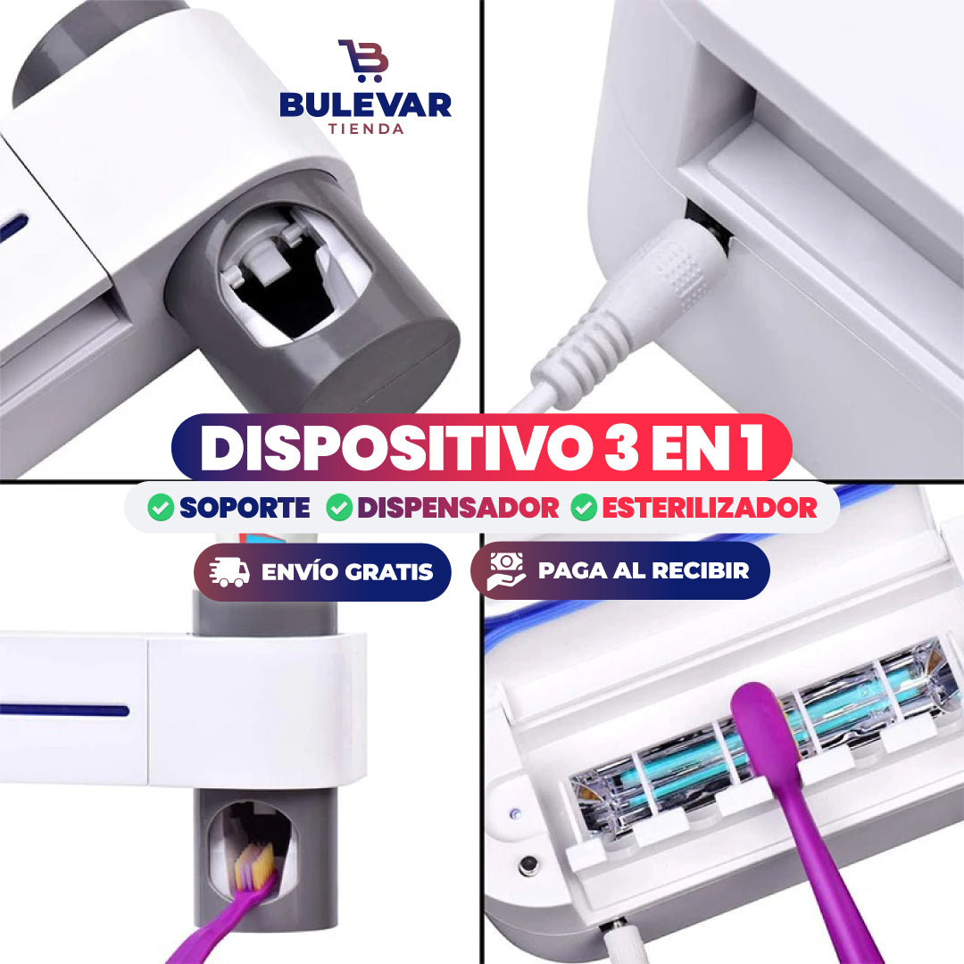 PORTA CEPILLO DE DIENTES ESTERILIZADOR UV