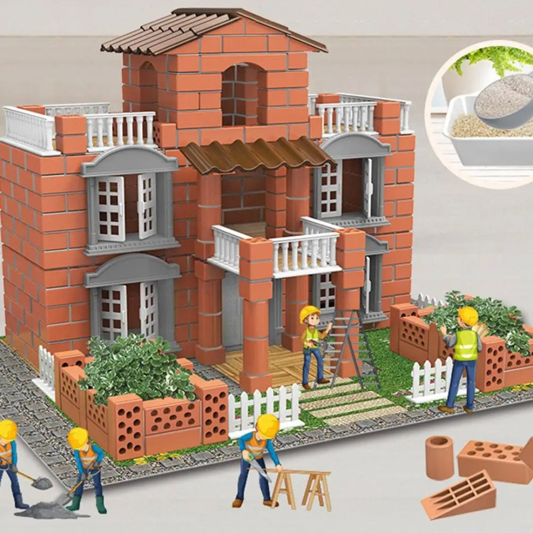 MANSIÓN DE LADRILLOS PARA NIÑOS👷♂️🏰