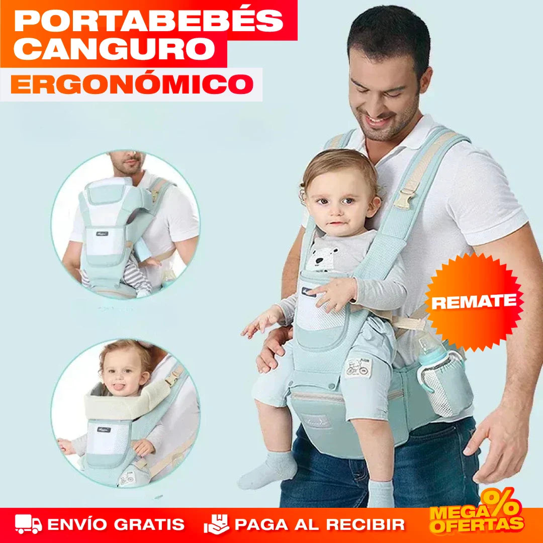 PORTABEBÉS CARGADOR CANGURO ERGONÓMICO