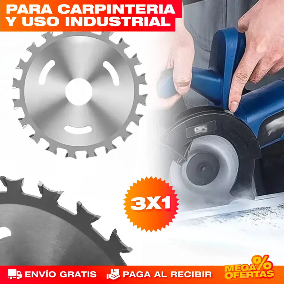 PROMO 3X1 DISCO POWER SIERRA DOBLA CARA