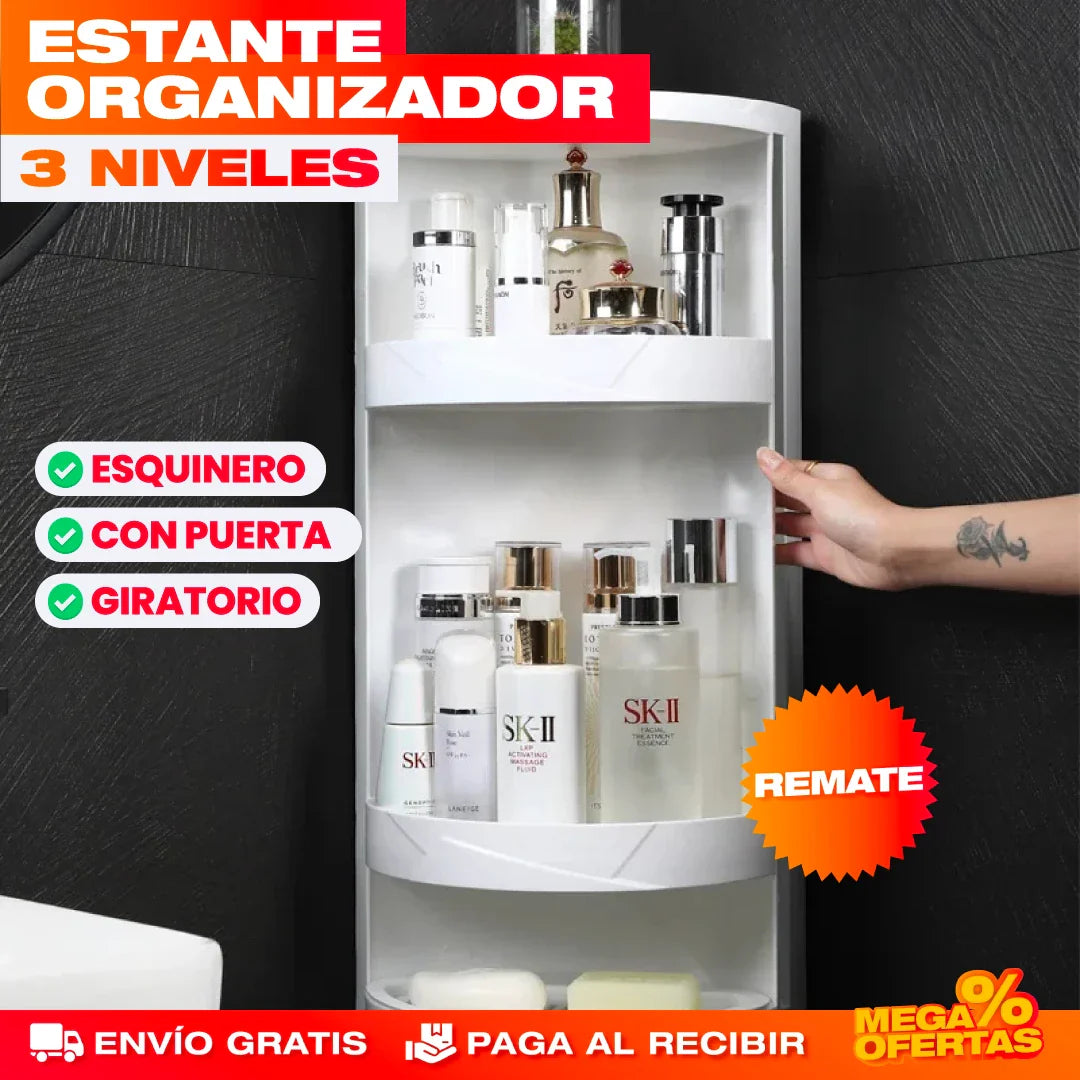 ESQUINERO ORGANIZADOR GIRATORIO 360°
