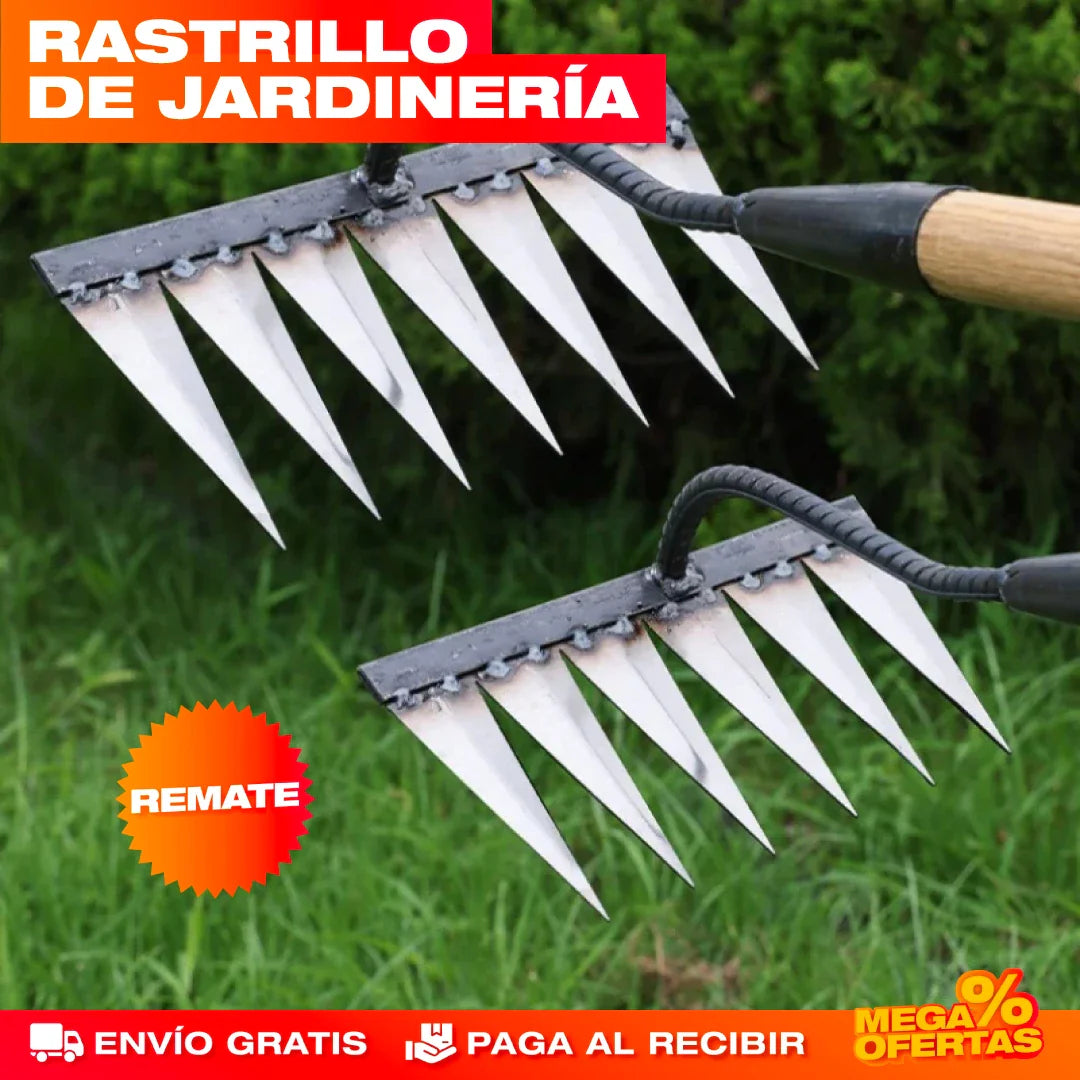 RASTRILLO DE JARDINERÍA MULTIFUNCIONAL