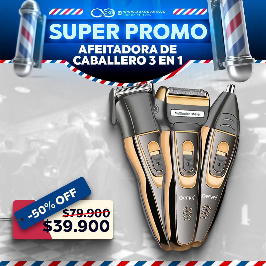 Máquina afeitadora y cortadora de pelo Geemy GM-595