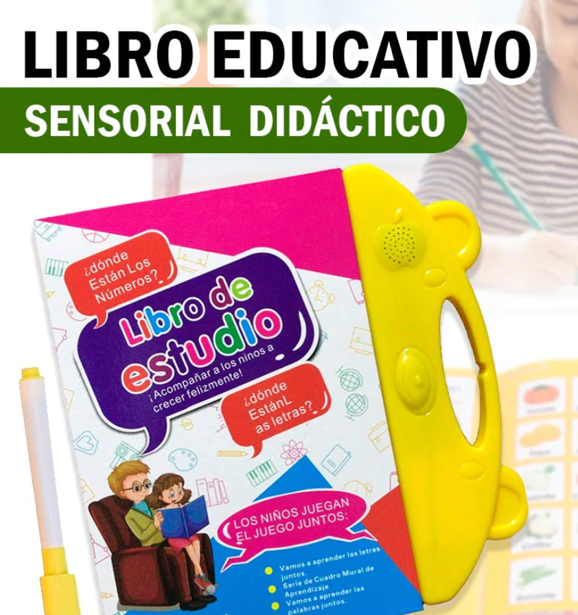 LIBRO EDUCATIVO SENSORIAL DIDÁCTICO 👩🏫