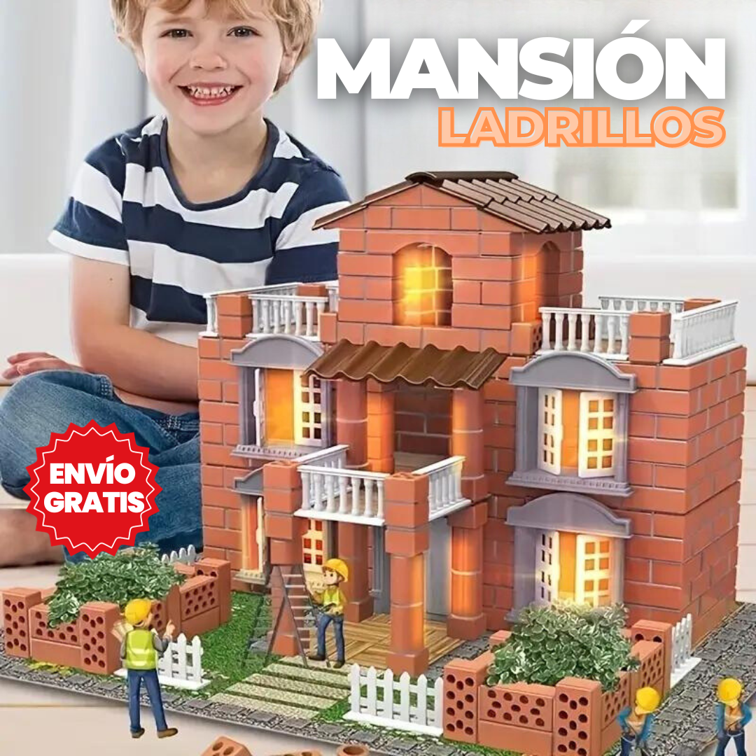 MANSIÓN DE LADRILLOS PARA NIÑOS👷♂️🏰