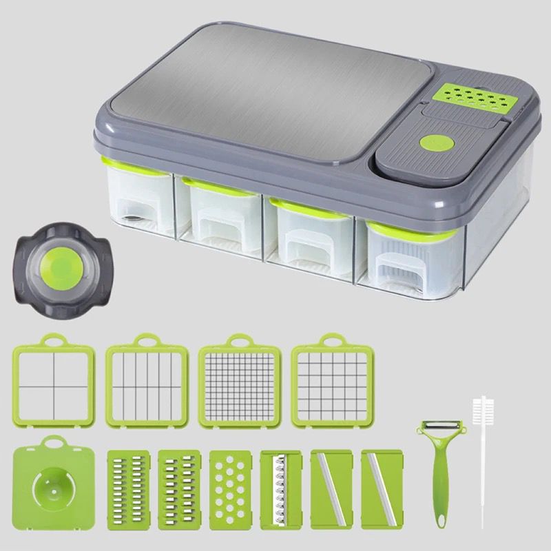 Picador con tabla y recipientes 26 piezas