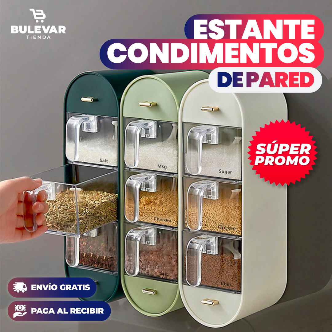 ESTANTE DE CONDIMENTOS DE PARED