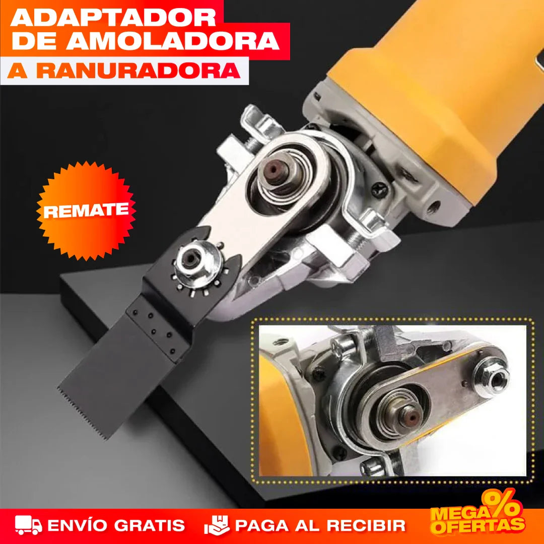 ADAPTADOR DE AMOLADORA A RANURADORA