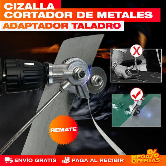ADAPTADOR DE TALADRO A CIZALLA CORTADORA DE METAL