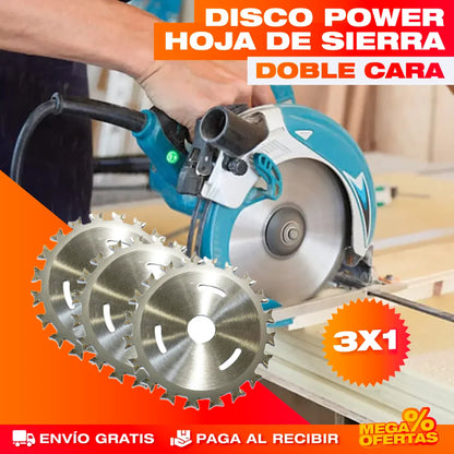 PROMO 3X1 DISCO POWER SIERRA DOBLA CARA