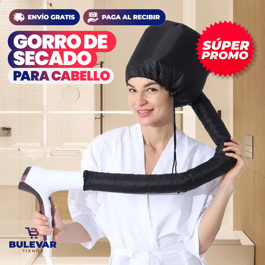 GORRO DE SECADO RÁPIDO Y CALEFACCIÓN PARA CABELLO