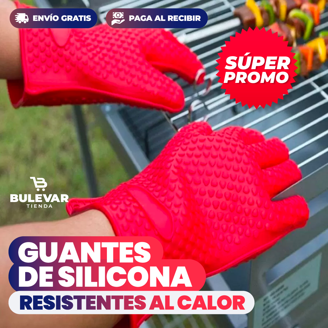 GUANTES DE SILICONA PROTECCIÓN CALOR
