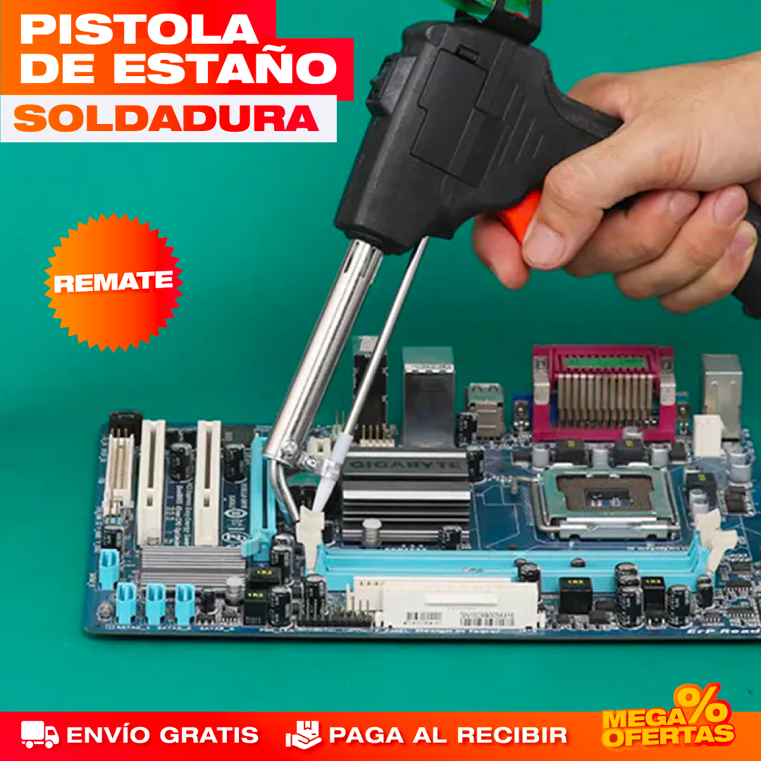 PISTOLA DE SOLDADURA DE ESTAÑO ELÉCTRICA