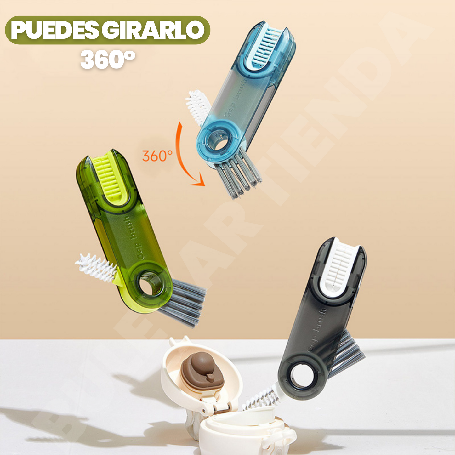 PROMO 2x1 CEPILLO DE LIMPIEZA MULTIFUNCIONAL 3 EN 1