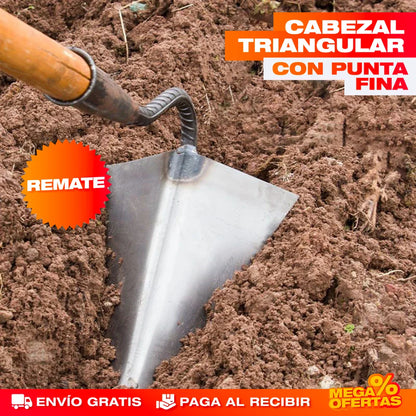 AZADA TRIANGULAR DE JARDINERÍA
