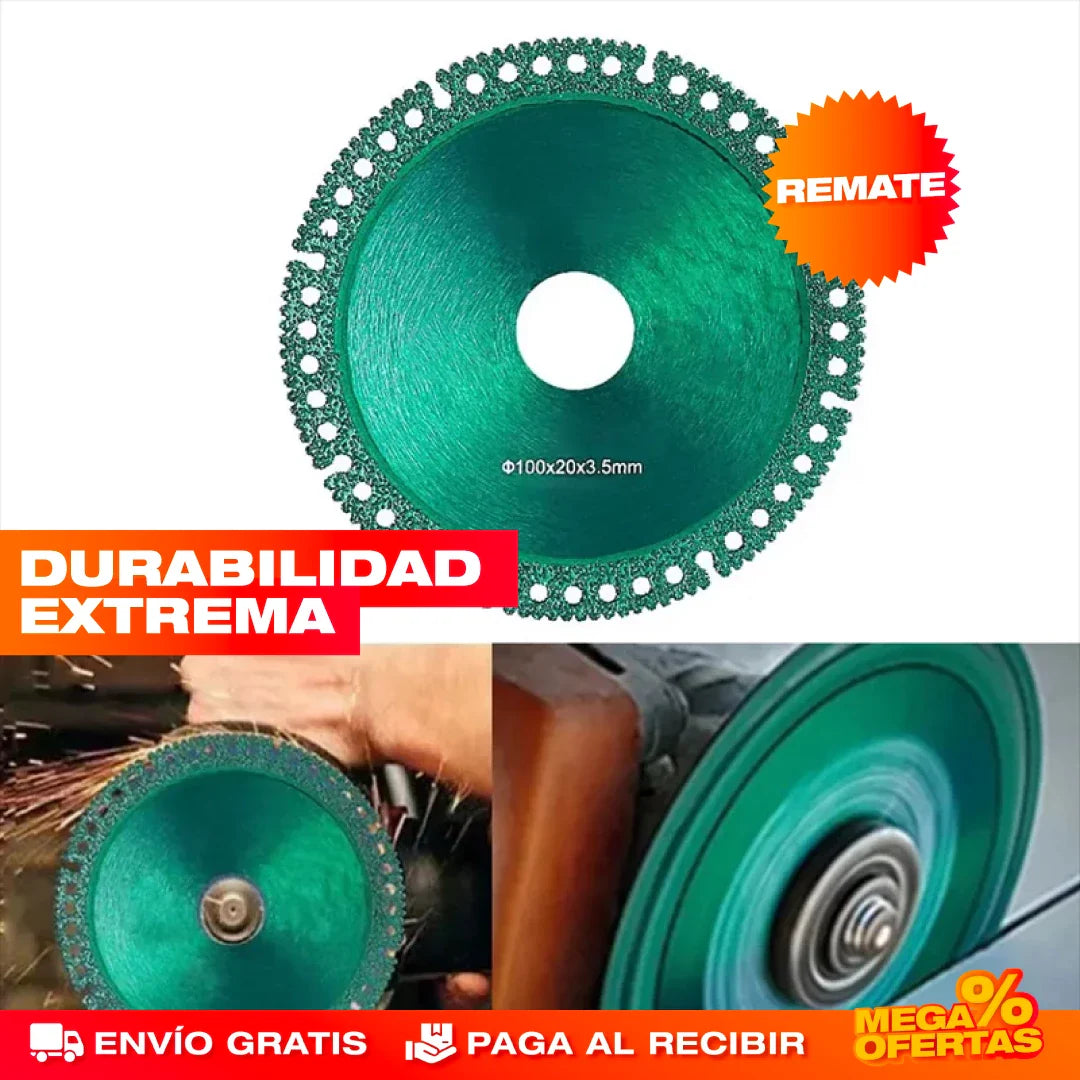 PROMO 2X1 DISCO DE CORTE DE DIAMANTE INDESTRUCTIBLE