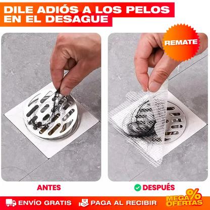 SET X 20 MALLA FILTRO AUTOADHESIVA PARA DUCHA Y COCINA