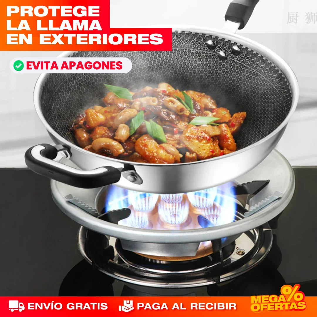 PROMO 2X1 SOPORTE PROTECTOR DE LLAMA Y AHORRADOR DE GAS