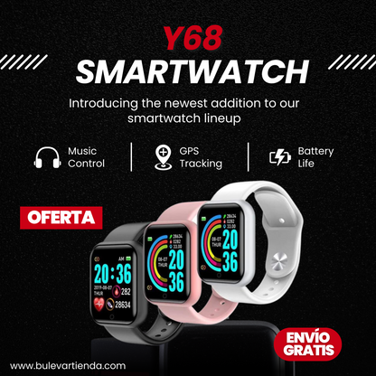 RELOJ INTELIGENTE SERIE Y68