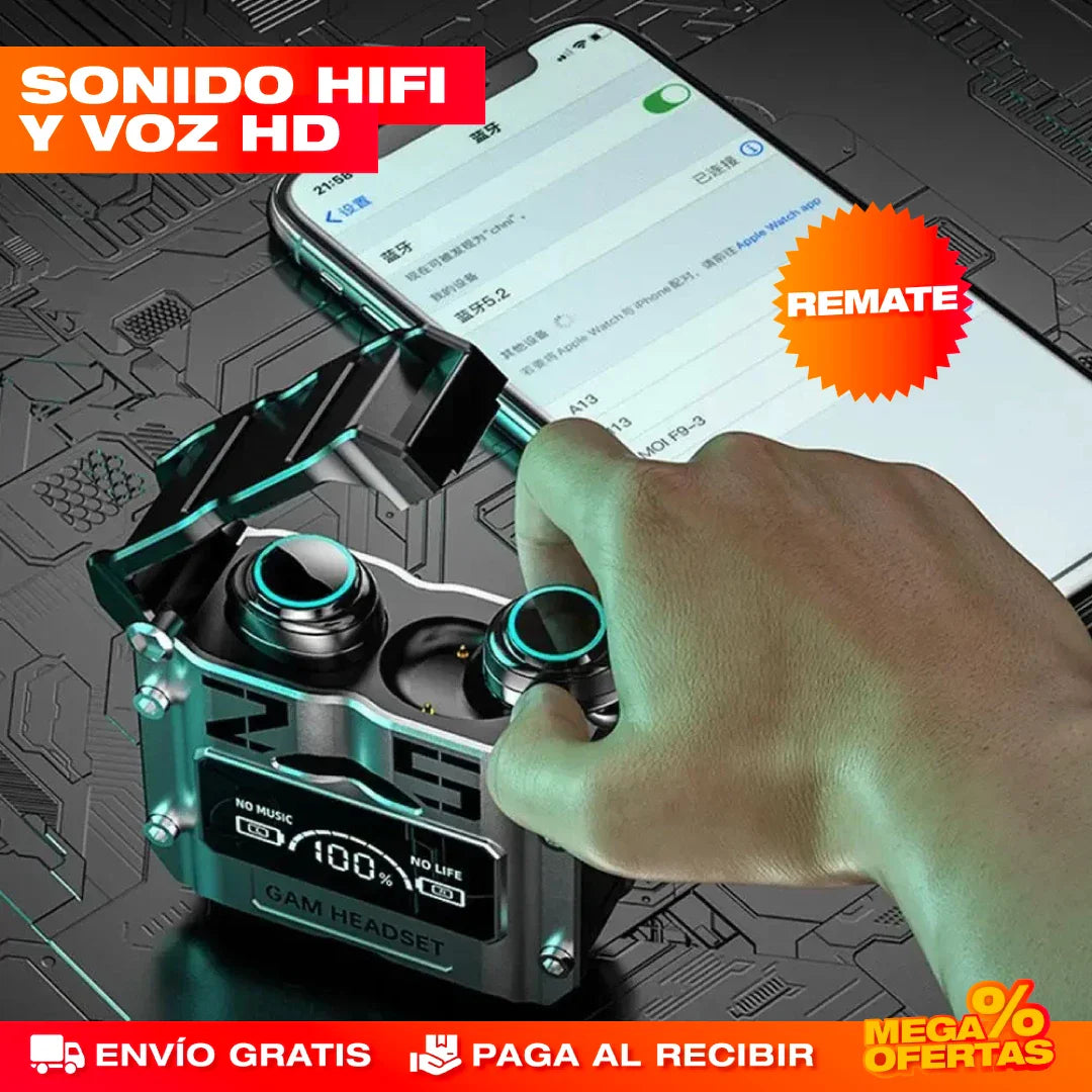 AUDIFONOS GAMING BLUETOOTH 5.3