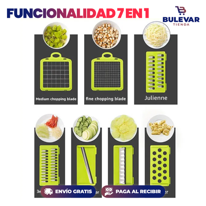 PICADORA DE VERDURAS MULTIFUNCIONAL 7 EN 1