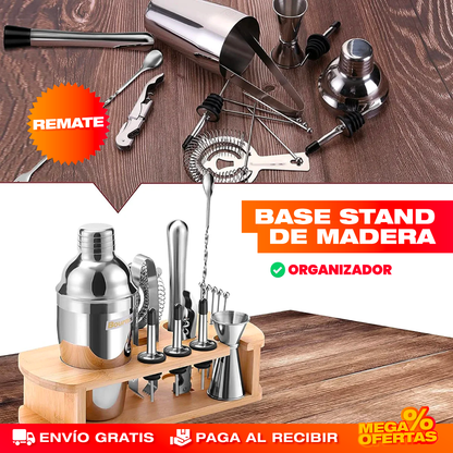 KIT PROFESIONAL DE COCTELERÍA 14 PIEZAS