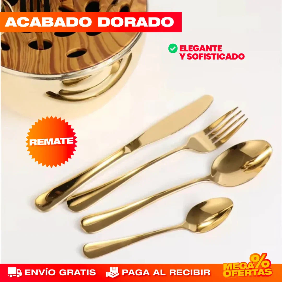 SET DE CUBIERTOS DE LUJO - 24 PIEZAS