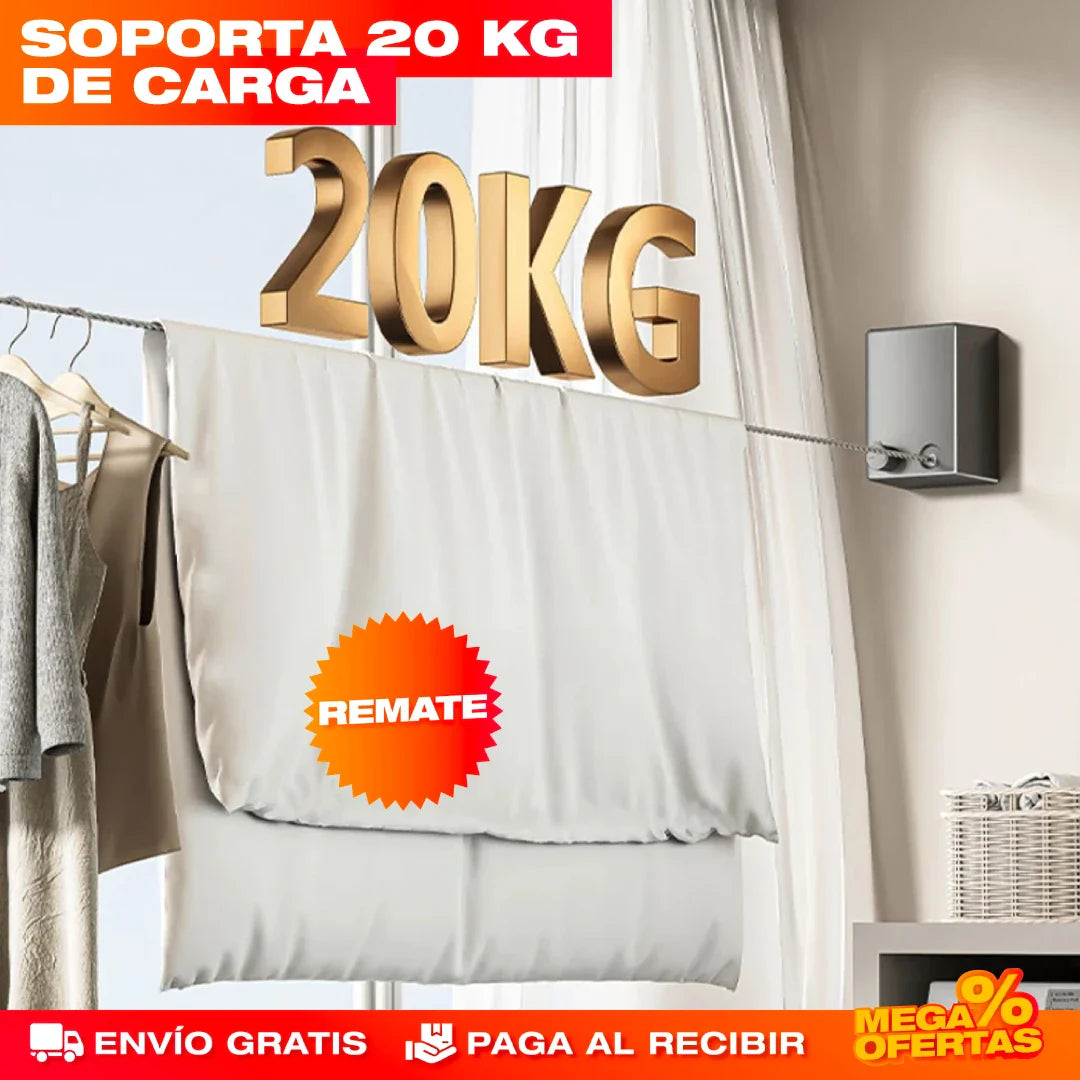 FlexiTend Pro® - TENDEDERO RETRÁCTIL DE 4 METROS