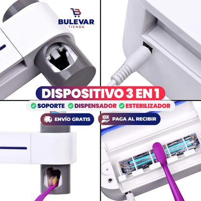 PORTA CEPILLO DE DIENTES ESTERILIZADOR UV