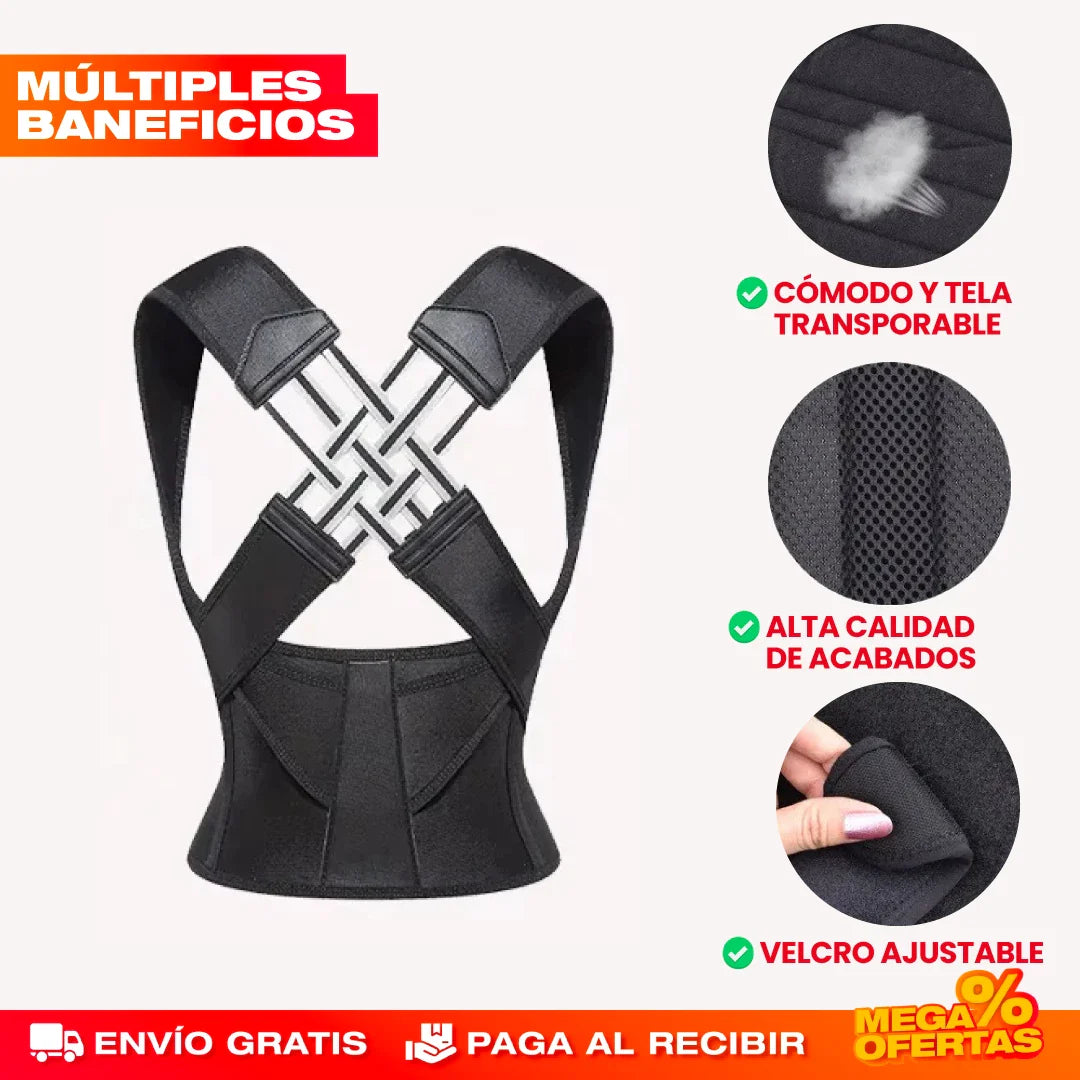 PROMO 2X1 CORRECTOR DE POSTURA AJUSTABLE