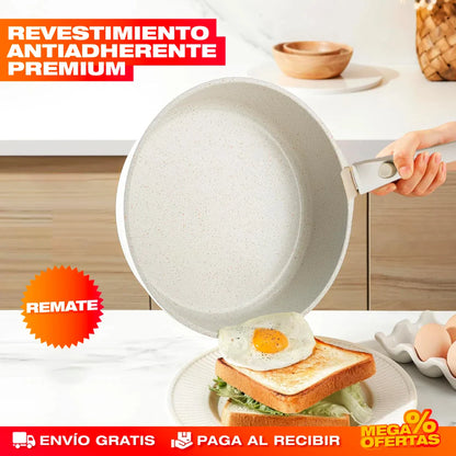 SET DE OLLAS DE CERÁMICA PREMIUM - 17 PIEZAS