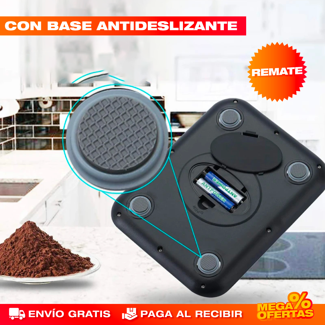 BÁSCULA GRAMERA DIGITAL DE COCINA