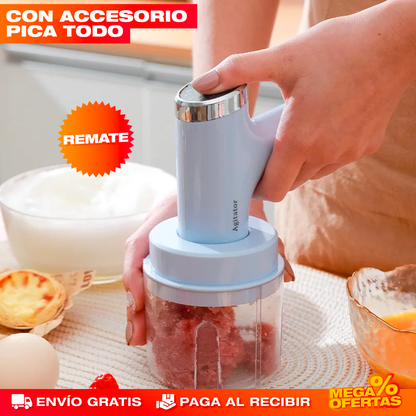BATIDORA, MEZCLADORA Y PROCESADORA 3 EN 1