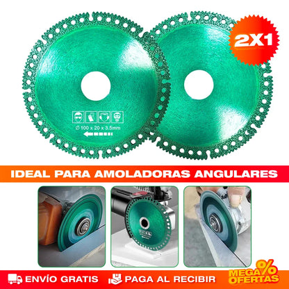 PROMO 2X1 DISCO DE CORTE DE DIAMANTE INDESTRUCTIBLE