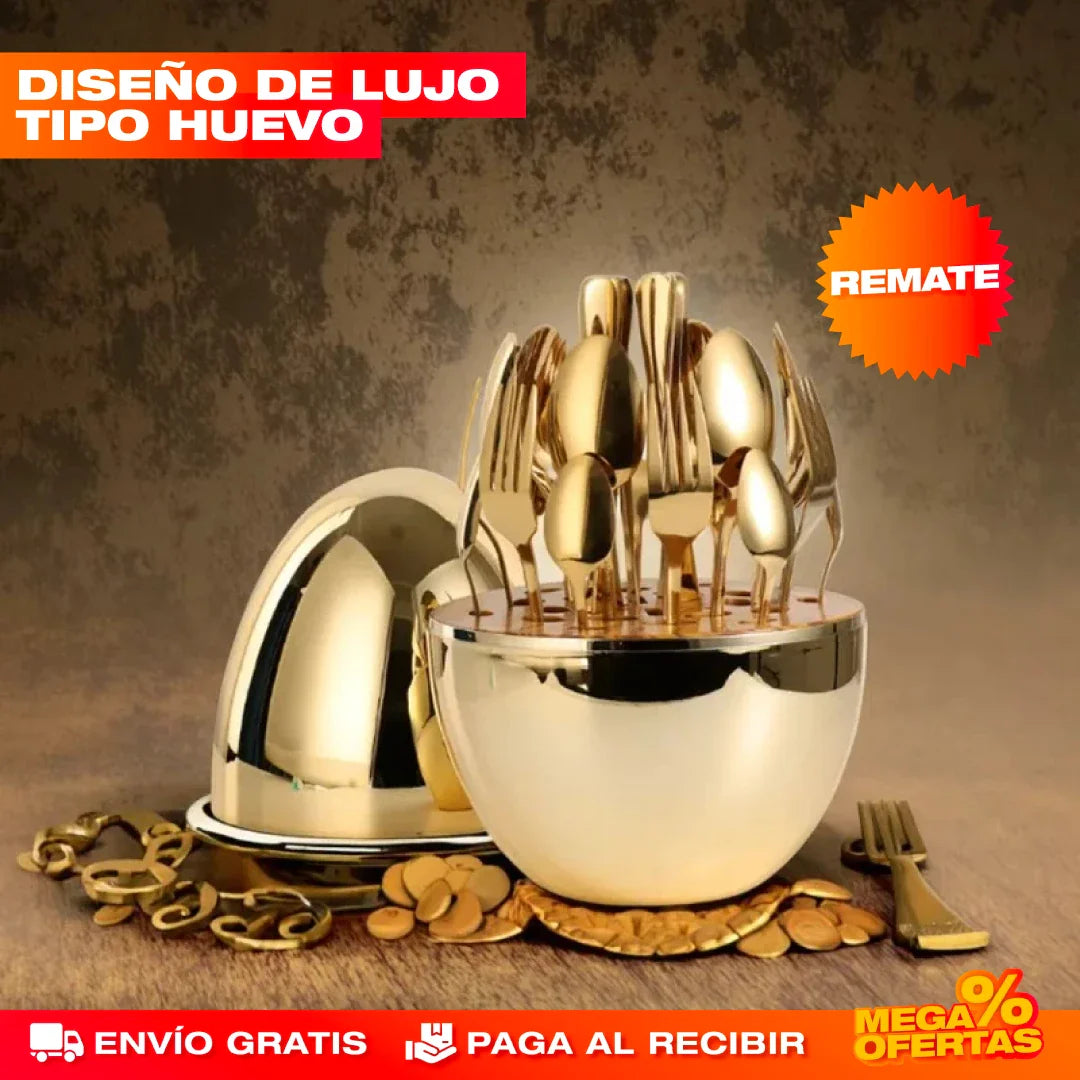 SET DE CUBIERTOS DE LUJO - 24 PIEZAS