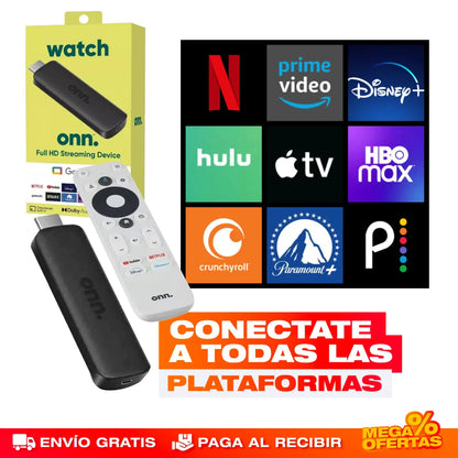 CONVERTIDOR SMART TV DE GOOGLE CON CONTROL REMOTO (Incluye Magis TV)