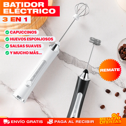 ESPUMADOR DE LECHE 3 EN 1 CON BASE