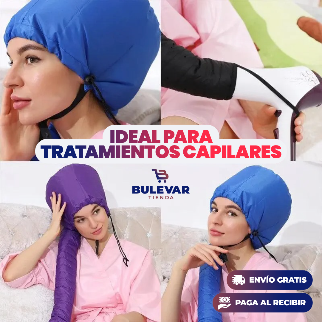 GORRO DE SECADO RÁPIDO Y CALEFACCIÓN PARA CABELLO