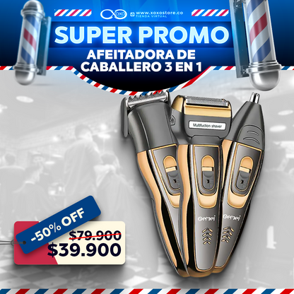Máquina afeitadora y cortadora de pelo Geemy GM-595