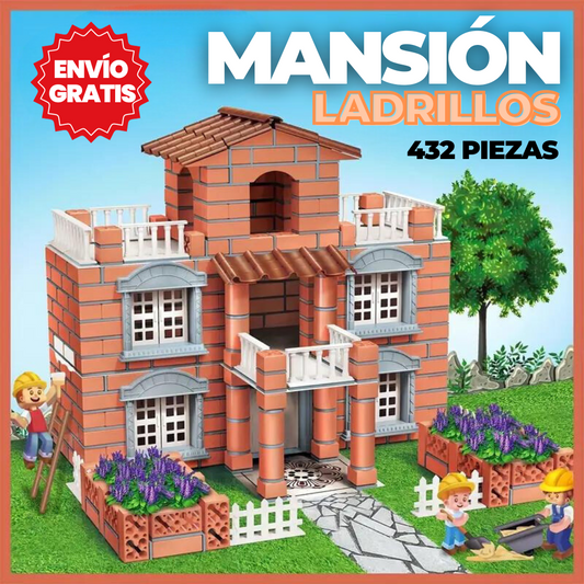 MANSIÓN DE LADRILLOS PARA NIÑOS👷♂️🏰