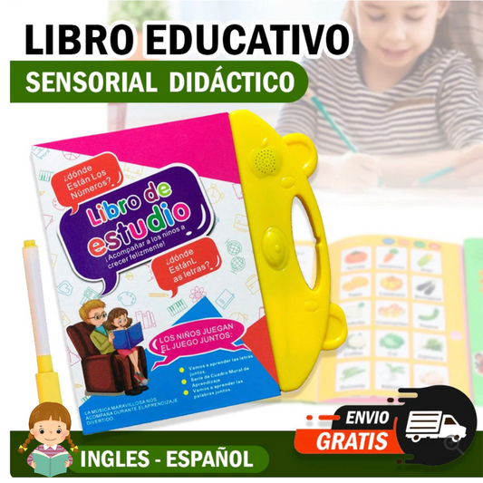 LIBRO EDUCATIVO SENSORIAL DIDÁCTICO 👩🏫