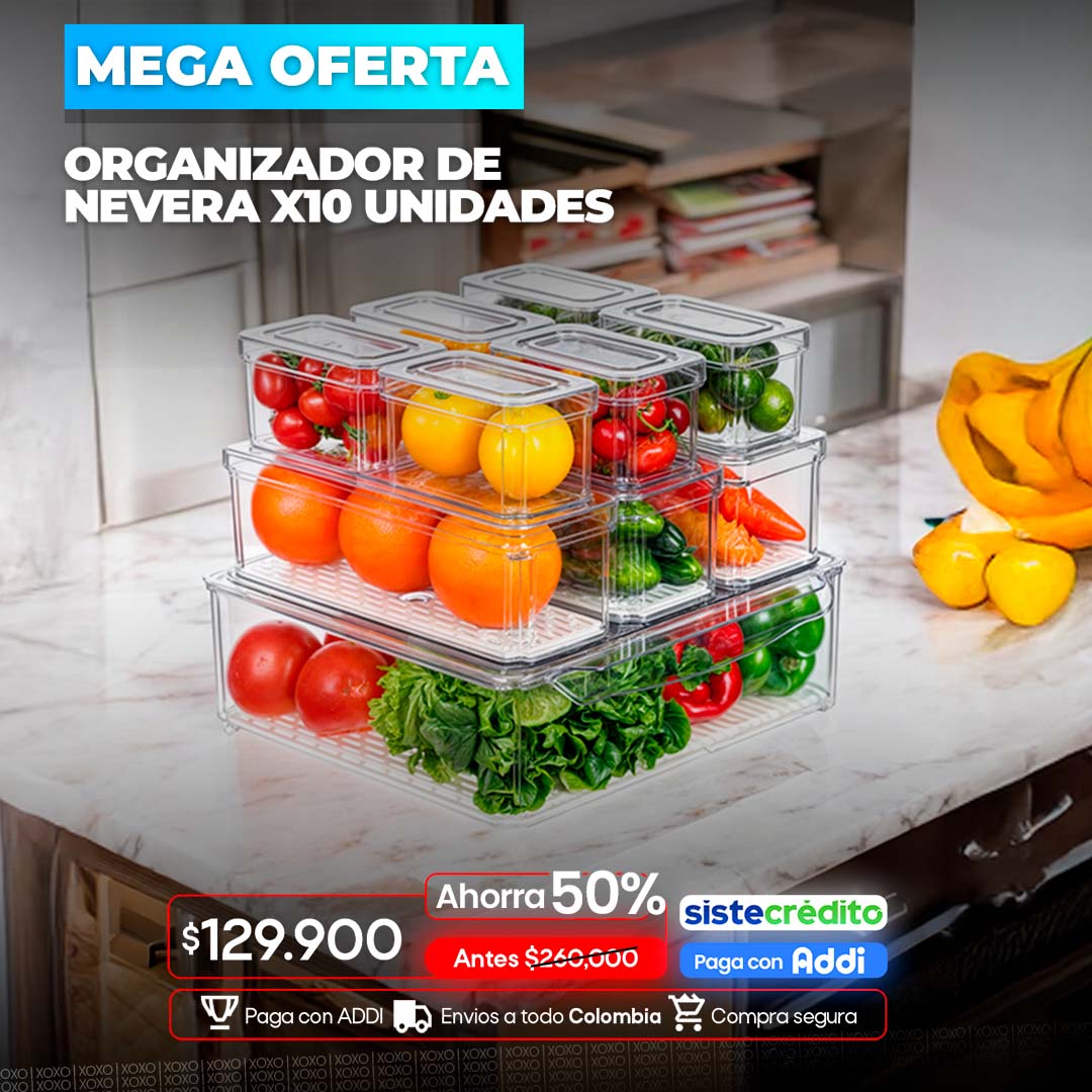 Organizador de nevera x10 unidades