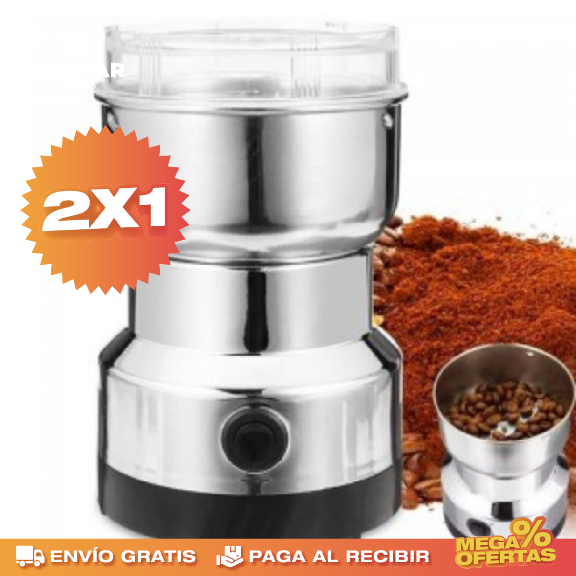 PROMO 2X1 TRITURADORA MULTIFUNCIONAL ELÉCTRICA PARA EL HOGAR