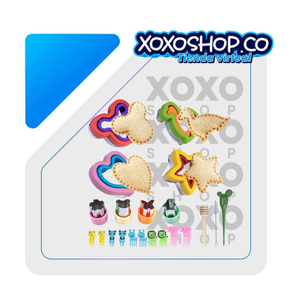 Moldes cortadores de lonchera 16 piezas