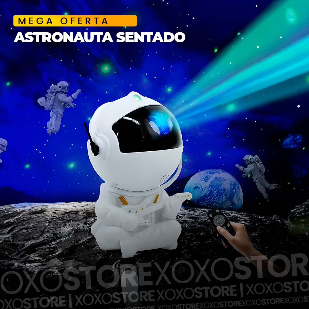 Proyector astranauta sentado