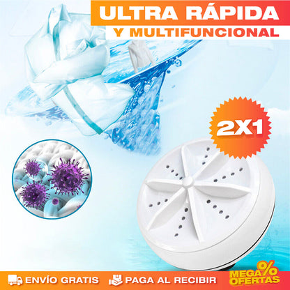 PROMO 2X1 MINI LAVADORA PORTÁTIL (ULTRA - RÁPIDA)